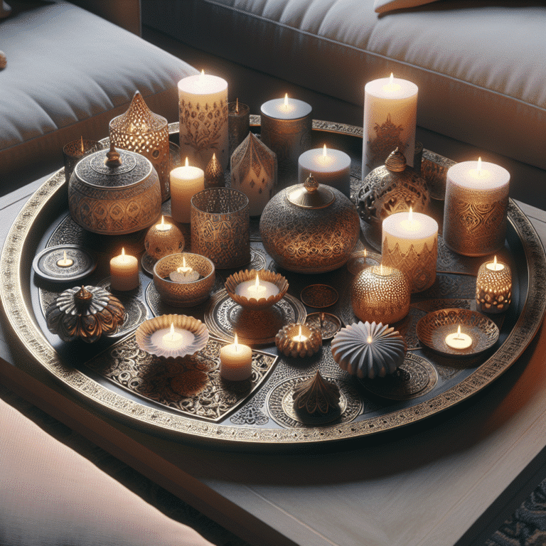 decorative trays for candle display