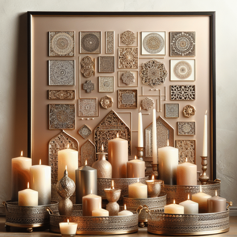 decorative trays to elevate your candle display