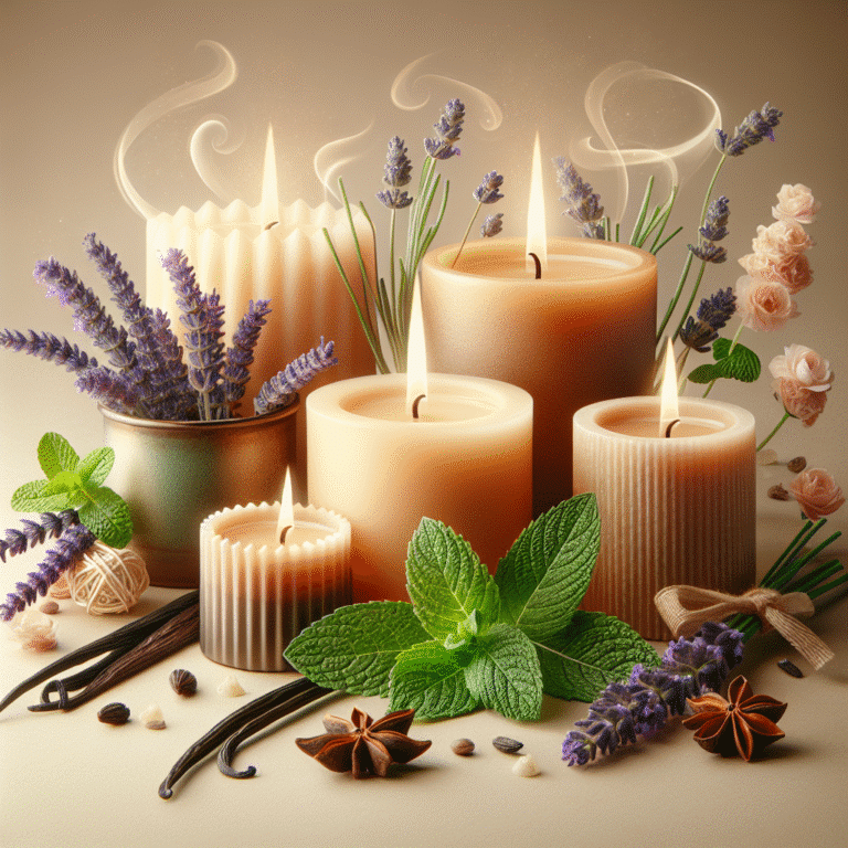 natural aroma candles for a refreshing atmosphere