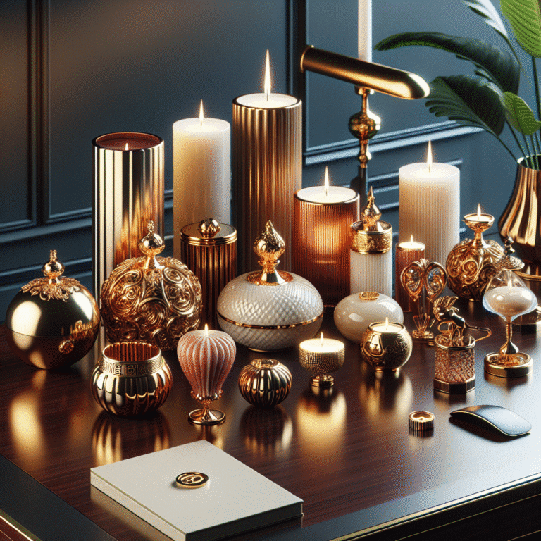 luxury candles to elevate your office desk decor
