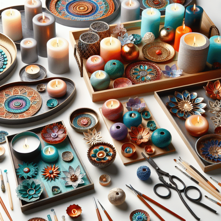 Creative Decorative Trays for Stunning Candle Displays