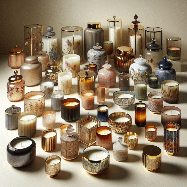 stylish candle jars and containers