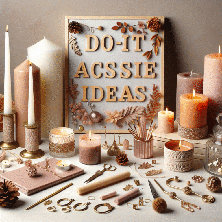 DIY candle accessory ideas