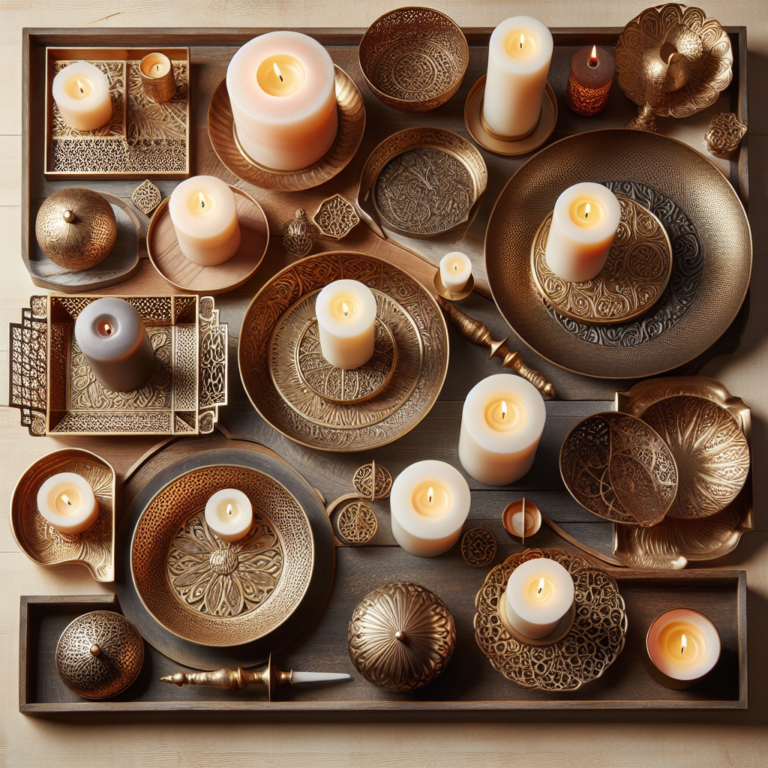 Decorative Trays for an Elegant Candle Display
