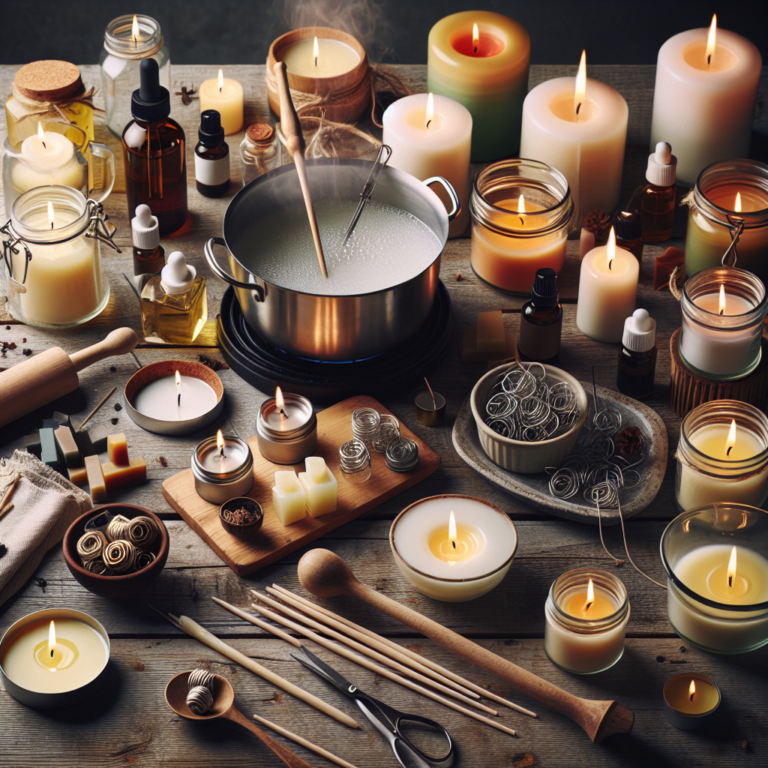 hand-poured candle DIY guide