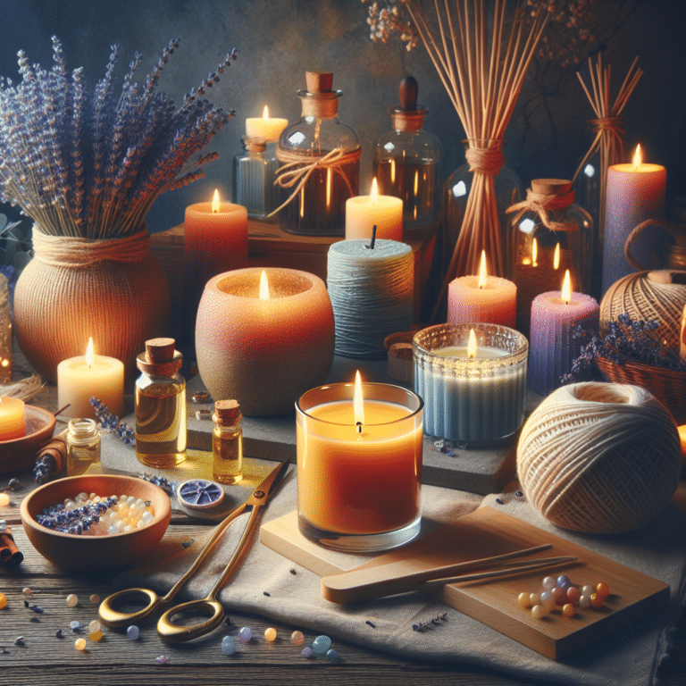 DIY aromatherapy candles at home
