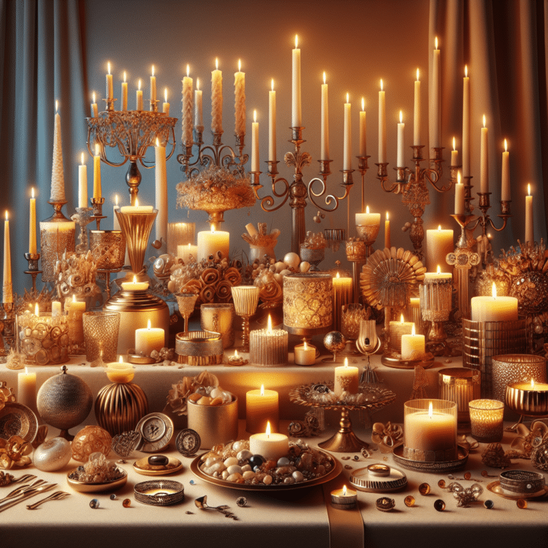 Combining Candle Accessories for Stunning Aesthetic Displays