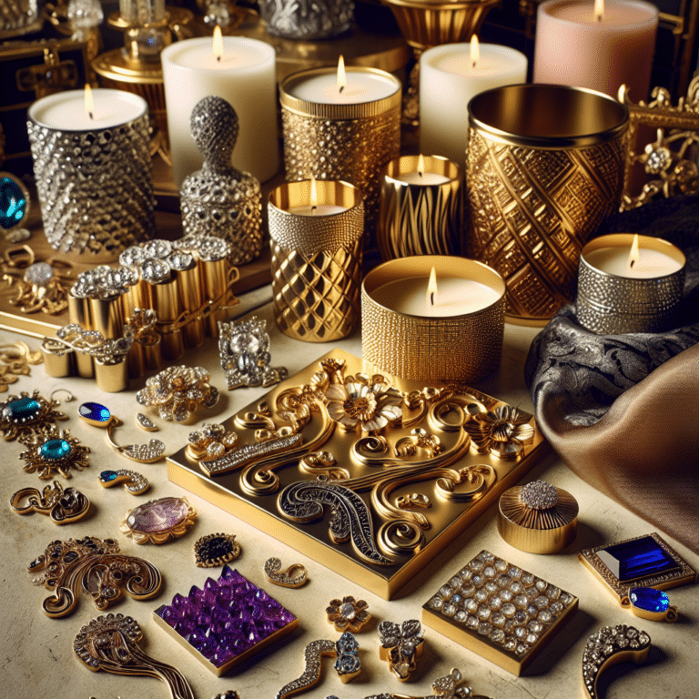 designing luxury candles: DIY molds and accessories