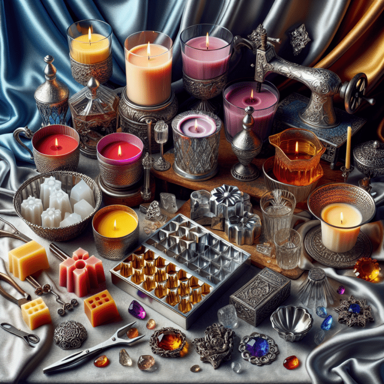designing luxury candles: DIY molds and accessories