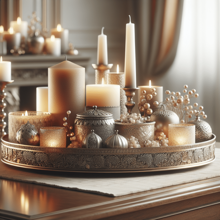The Art of Display: Decorative Trays for an Elegant Candle Showcase